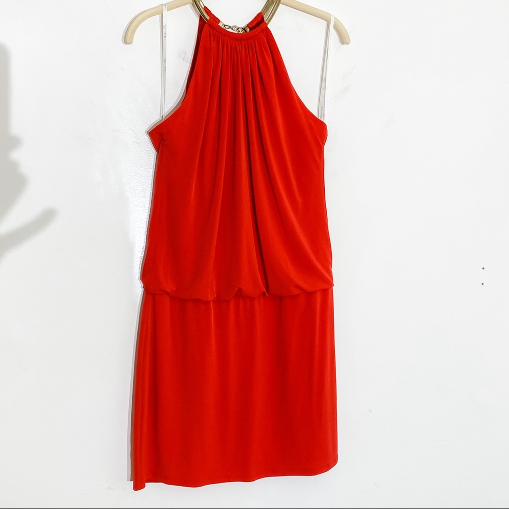 Bright Red Halter Dress - Jessica Simpson